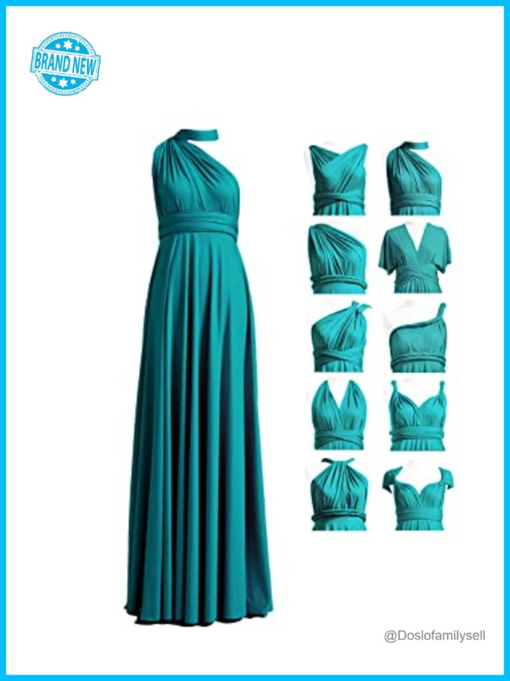 Convertible Infinity Dress with Bandeau, Multi-Way Twist Wrap Dress, Plus Size